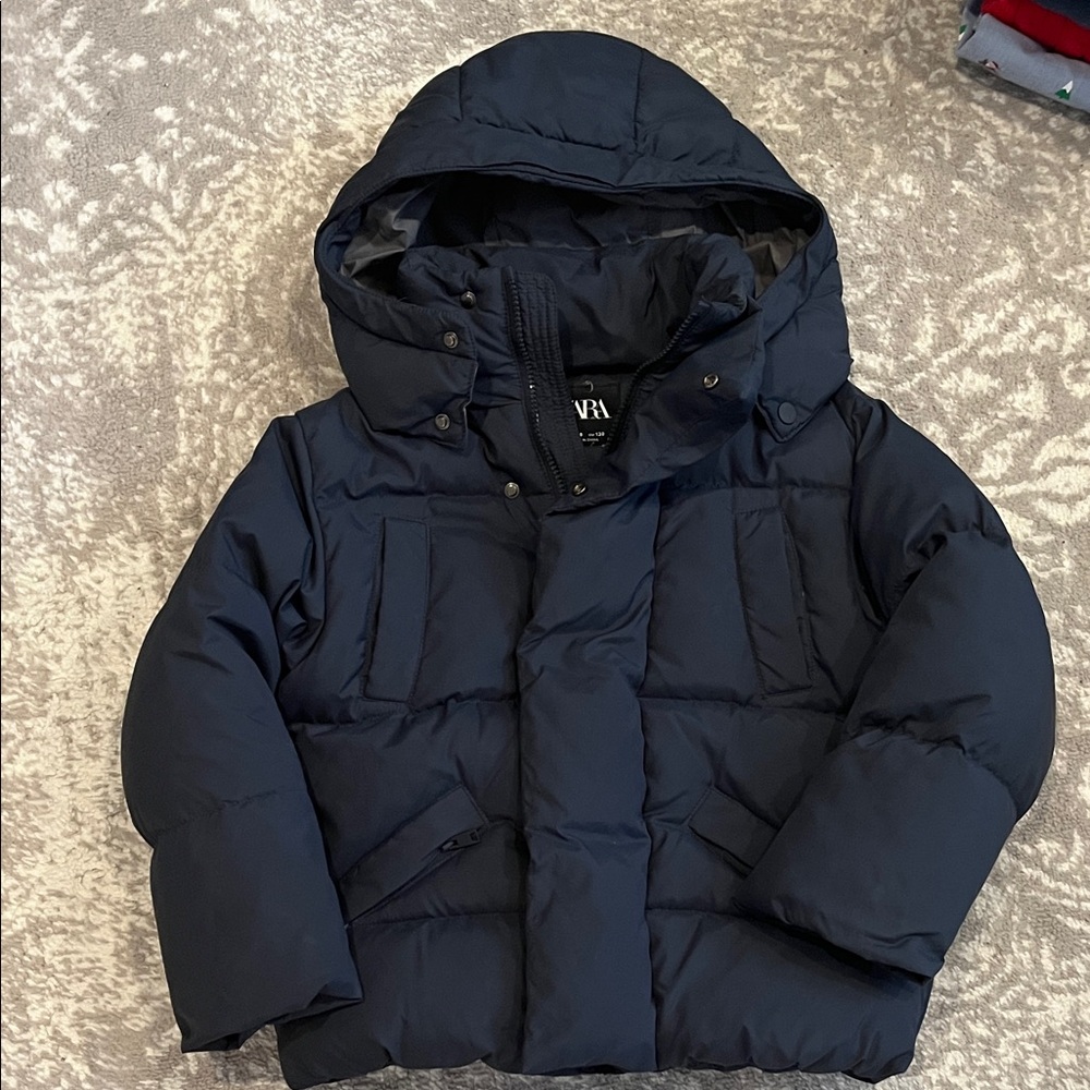 Zara Kids Dark Blue Puffer Jacket